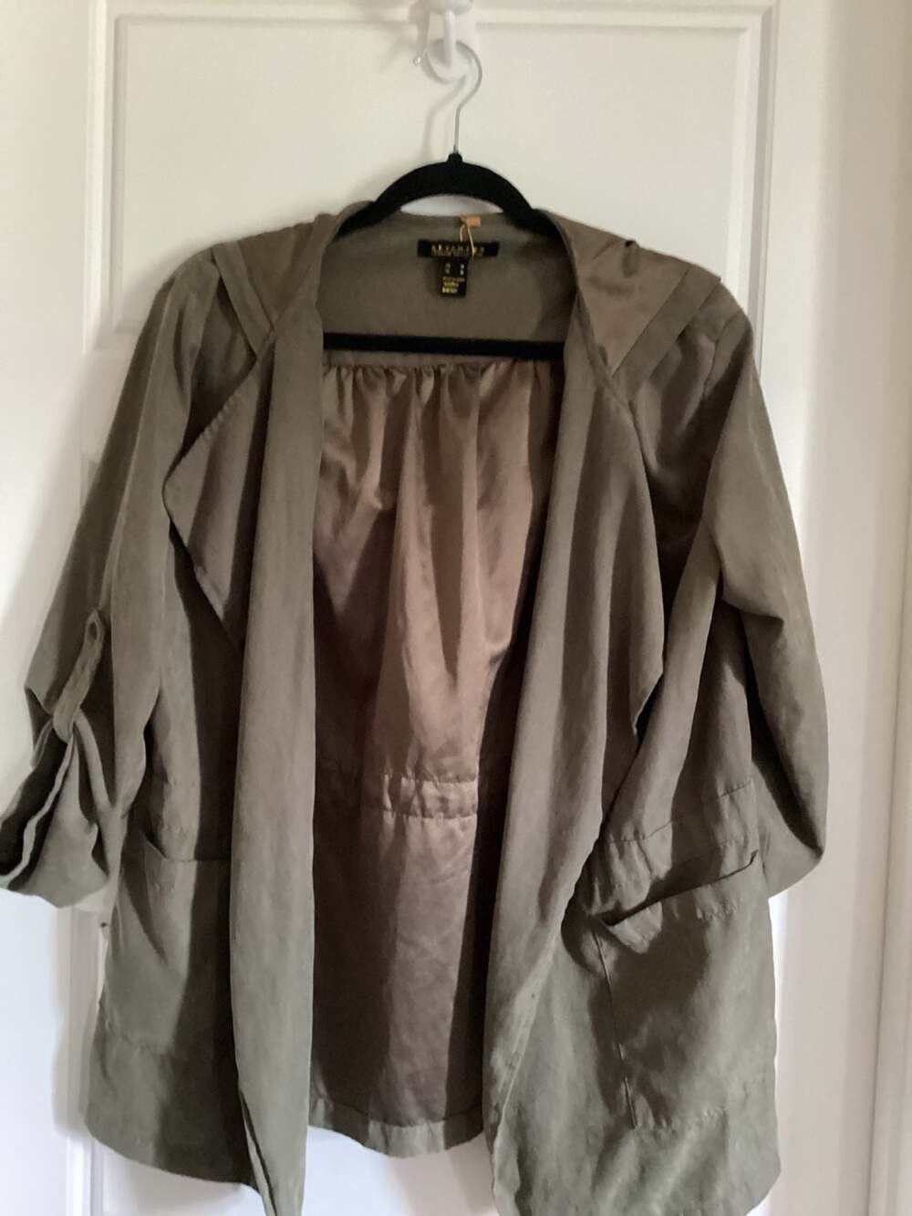 Revamped Premium Collection Olive Green Hooded Anorak Jacket Size M